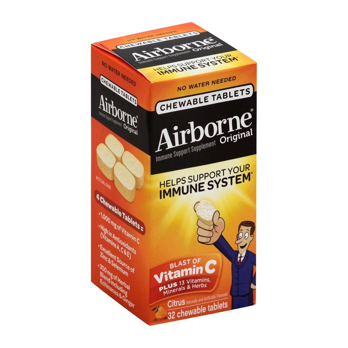 Airborne Chewables Citrus 32ct