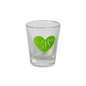 Green Heart Finger Lakes Shot Glass