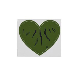 Green Heart Finger Lakes Sticker Small