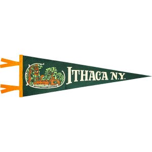 Cornell Scene Ithaca Pennant 9" x 27"