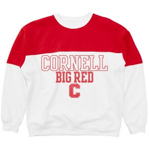 Cornell Over Block C Color Block Crew