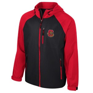 Bear Through C Red and Black Full Zip Jacket