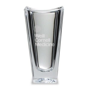 Weill Cornell Medicine Crystal Vase