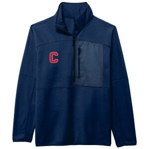 Block C Emb 1/2 Zip Pullover