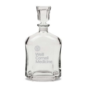 Weill Cornell Medicine Crystal Whiskey Decanter