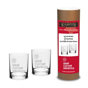 Weill Cornell Medicine Double Old Fashion Glass Set
