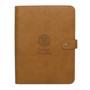 Embossed Cornell Seal Zippered Portfolio