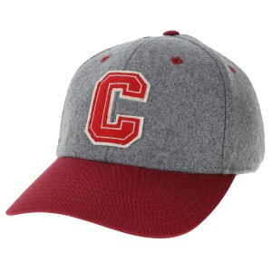 Vintage C Wool Cardinal/Grey Cap
