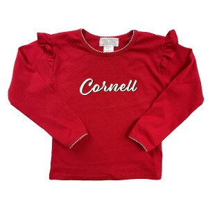 Cornell Girls L/S Ruffle Shoulder