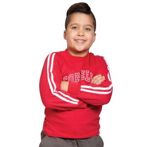 Youth Cotton L/S with Dual Stripes