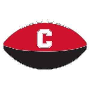 Black and Red Cornell Mini Foam Football