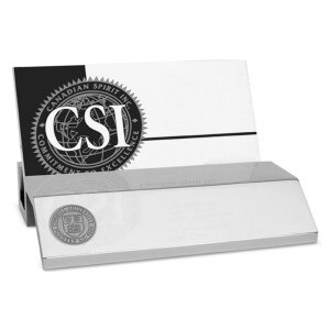 Business Card Holder - Silver
