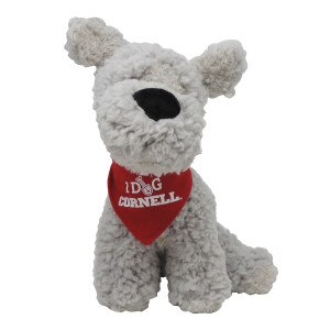 Schnauzer Dog With Red Bandana "I Dig Cornell"