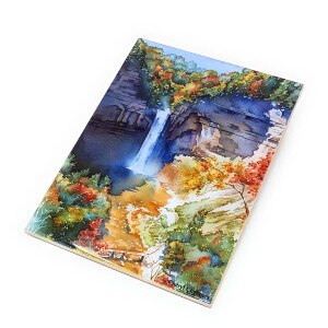 Taughannock Falls Summer Scene Trivet Tile