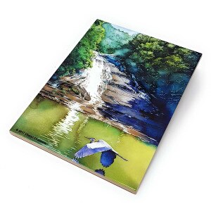 Great Blue at Buttermilk Scene Trivet Tile