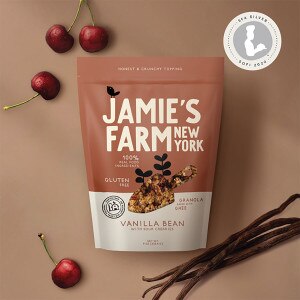 Jamie's Farm Vanilla Bean With Dried Cherries Granola