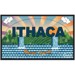 Ithaca Decal Postcard