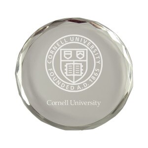 Cornell Crystal Paperweight