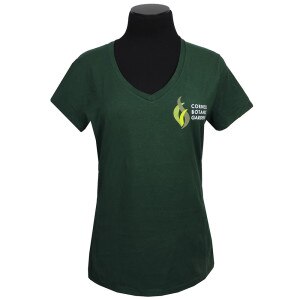 Ladies Botanic Gardens V-neck Short Sleeve Shirt